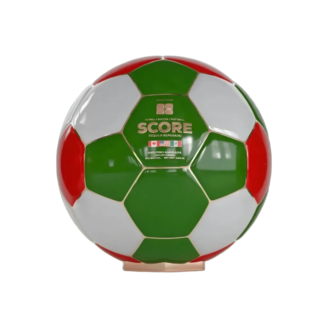 Score Tequila Reposado 2026 Mexico Limited Edition Soccer Ball Bottle