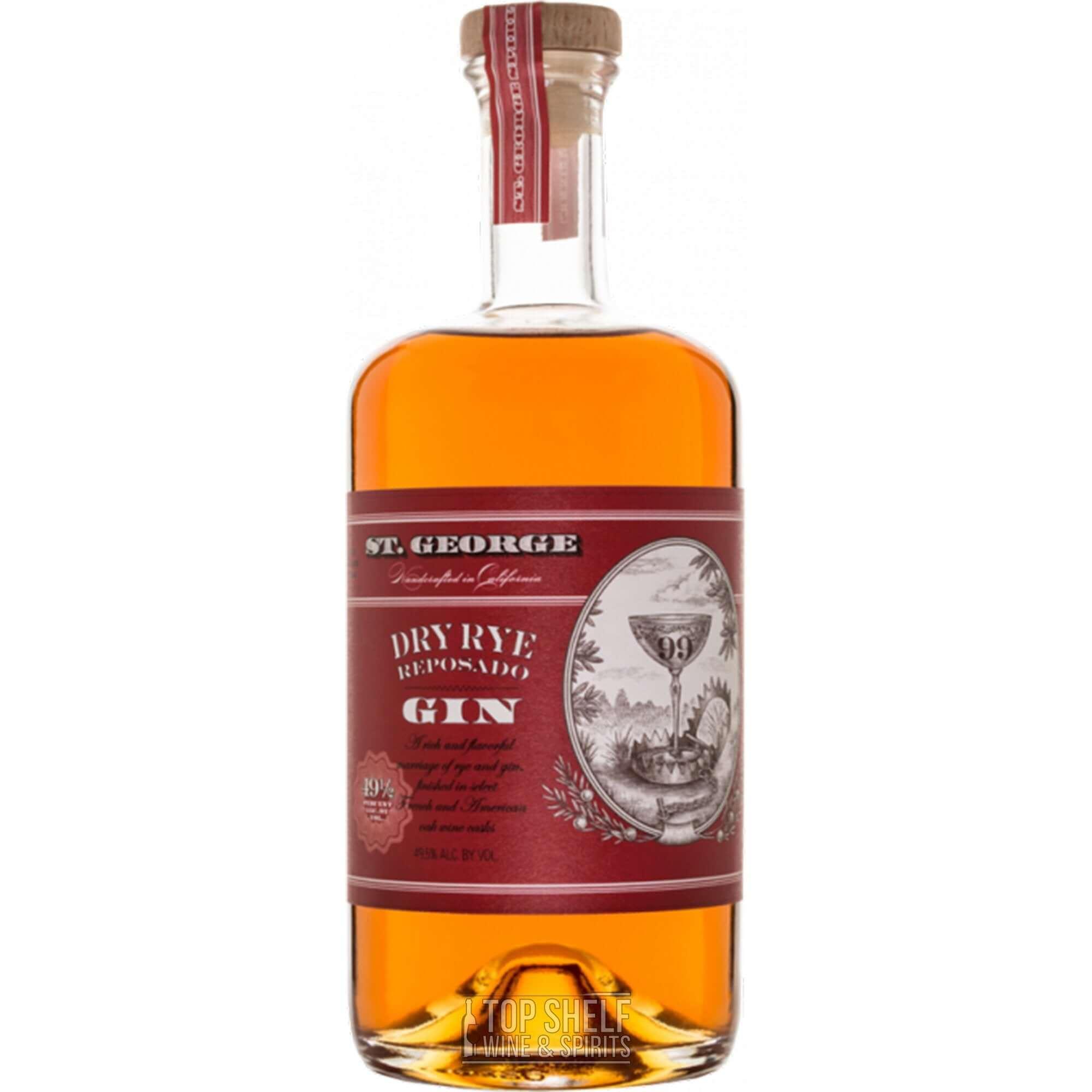 St. George Dry Rye Reposado Gin - Main Street Liquor
