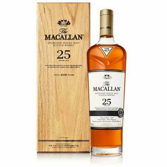 the Macallan single malt scotch 25 Year